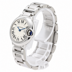 Cartier Ballon Bleu De 28MM W69010Z4 White Dial Watch